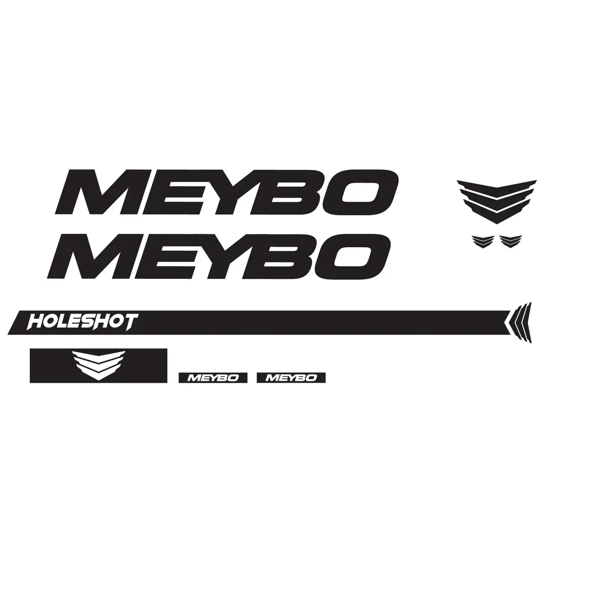 Meybo Holeshot Decal Kit Black